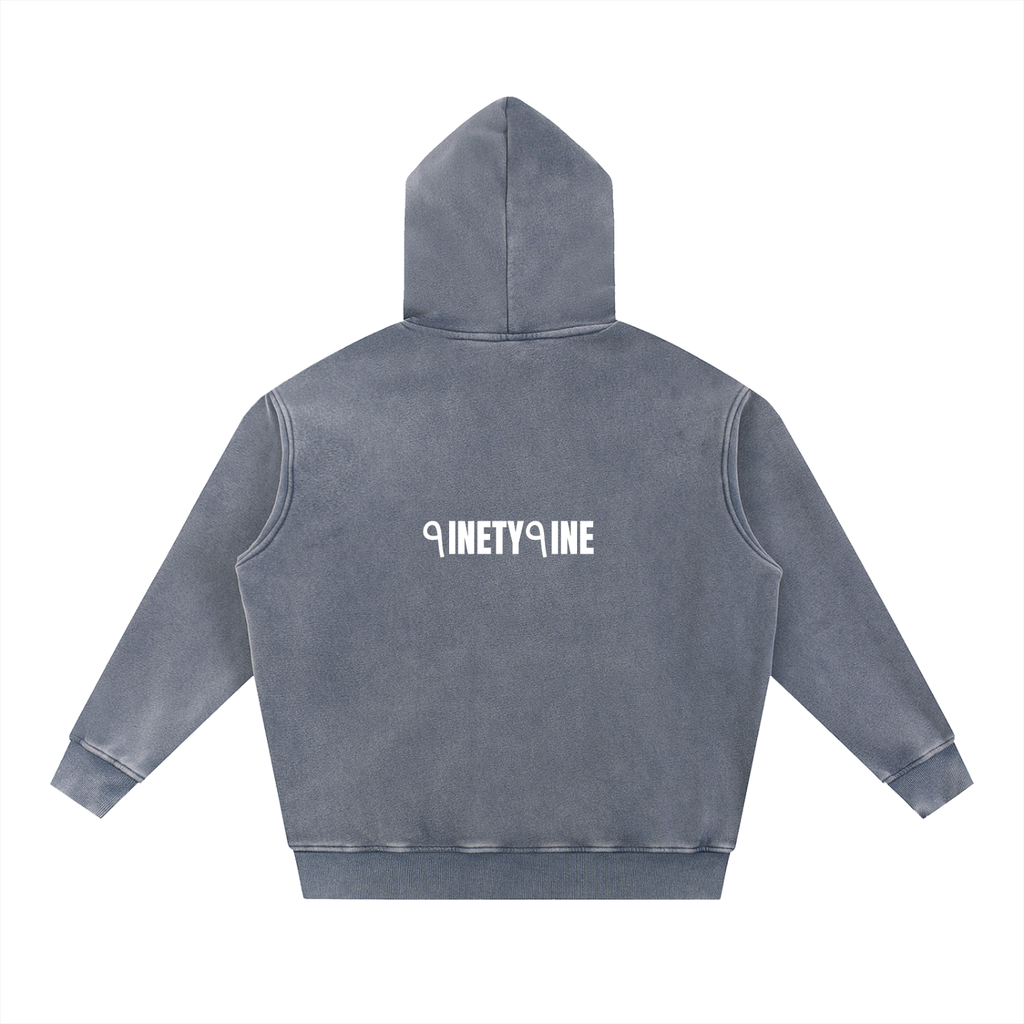 Snow Wash Fleece Oversize Hoodie
