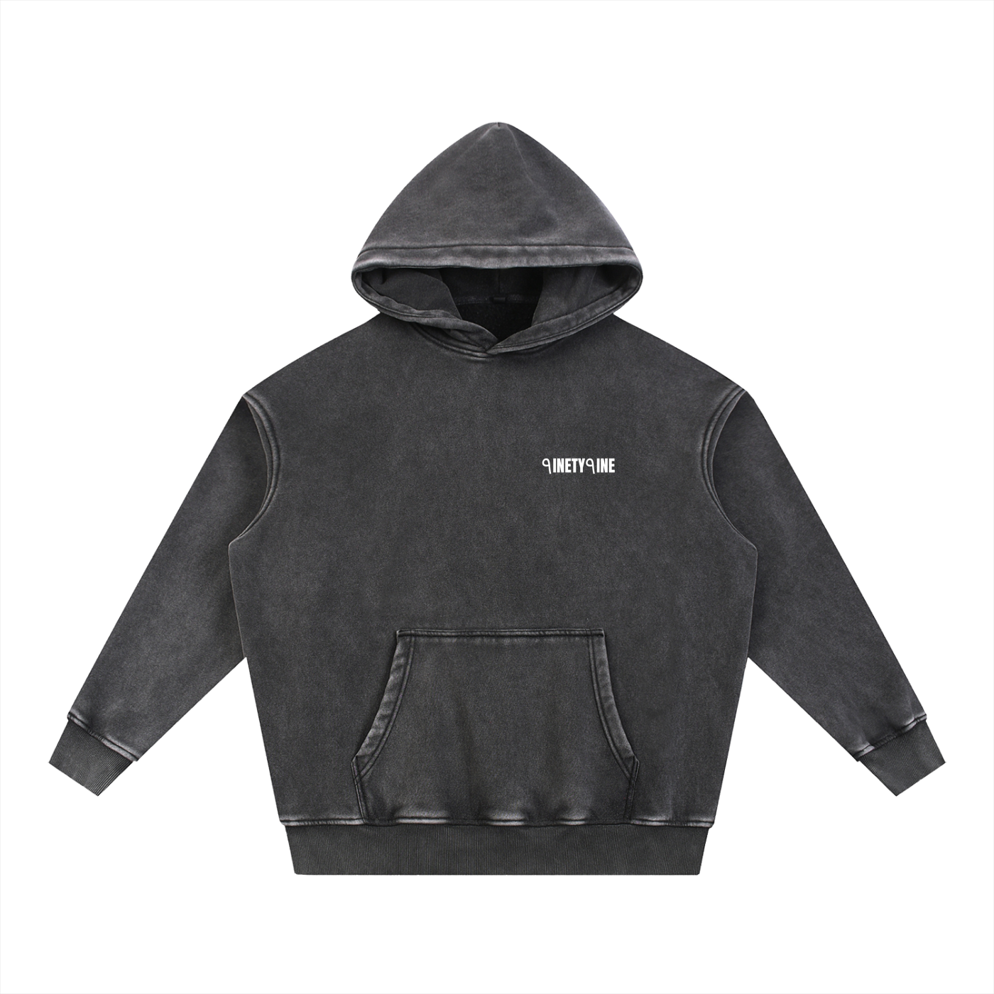 Snow Wash Fleece Oversize Hoodie