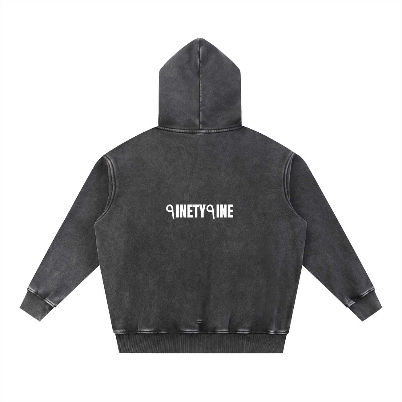 Snow Wash Fleece Oversize Hoodie