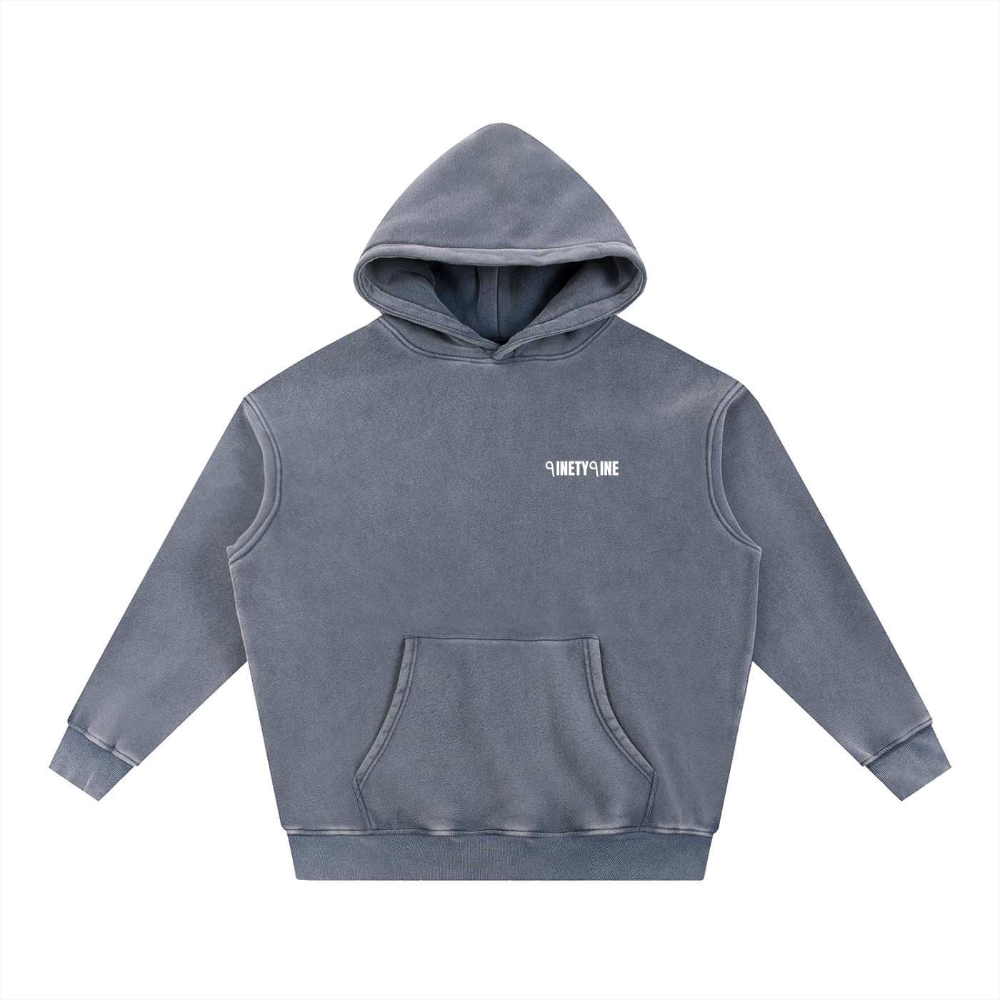 Snow Wash Fleece Oversize Hoodie